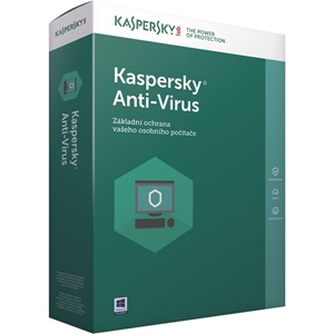 Obrázek Kaspersky Anti-virus 2021, licence pro nového uživatele, počet licencí 5, platnost 1 rok